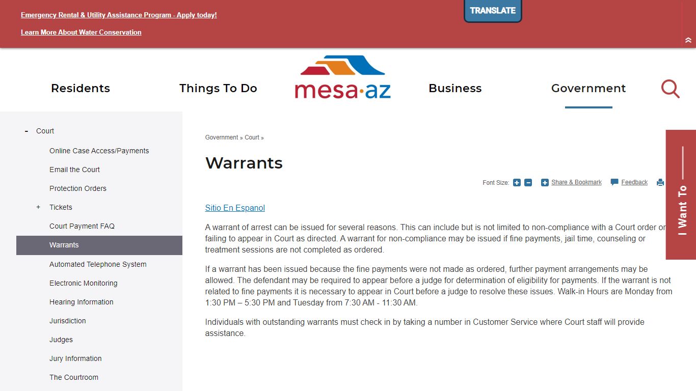 Warrants | City of Mesa - Mesa, Arizona